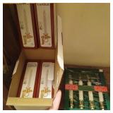 Lot of 4 electric window candles and 4 battery