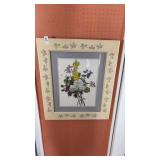 Framed botanical art piece made by Jean-Louis