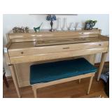 Vintage Gulbransen piano with bench