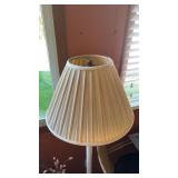 Vintage molded pink ceramic floor lamp