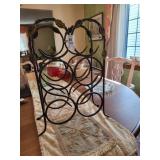 6 bottle wine rack metal