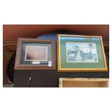 2 framed paintings