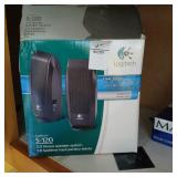 Logitech computer speakers in box