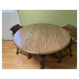 Vintage kitchen table-44 inches wide & 2 chairs
