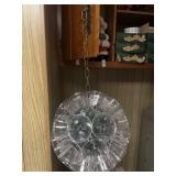 Homemade hanging sparkle ball light