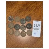 Lot of 12 early 1900s United States Indian Head
