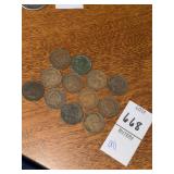 Lot of 12 early 1900s United States Indian Head