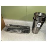 Vintage chrome milkshake mixing cups and magic