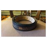 NASCAR Winston Cup Leather Belt