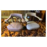 Two Vintage Parlor Chairs