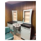 Vintage Mid-Century Salon/Barber Station
