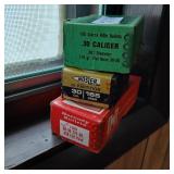 Lot of 3 partial boxes of 30 cal reloading