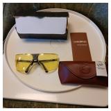 Pair of Gargoyles shooting glasses and case