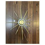 MCM starburst corded wall clock working