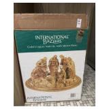 International Bazaar gold copper nativity with