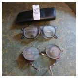 2 pair vintage safety glasses