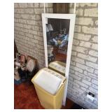 Over the door mirror and vintage trash
