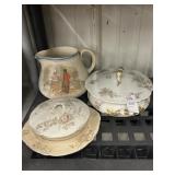 Vintage Soup Terrines & Pitcher & Plates