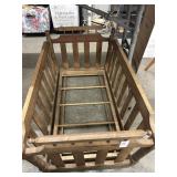 Vintage Wooden Baby Cradle