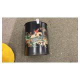 Vintage Metal Trash Can