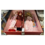 Vintage Dolls In Case