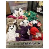 Lot of holiday and misc beanie babies