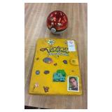 Vintage Pokemon Cards, Binder and Pokeball