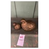 Brass Bird Paperweights