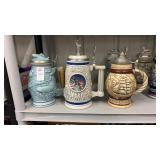 6 Vintage AVON Steins