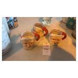 Set of 3 Santa Japan Christmas Mini Mugs