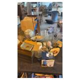 Lot of Glassware and Decor