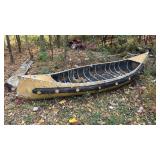 Vintage Wooden Canoe
