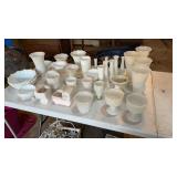 Lot of Assorted Milk Glass