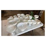 Lot of Assorted Milk Glass