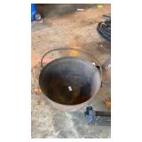 Metal Cauldron 16 Inch Round