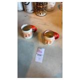 Set of Winking Santa Japan Christmas Mini Mugs