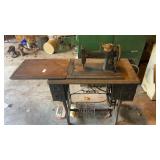 Vintage White Sewing Machine
