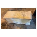 White Blanket Chest