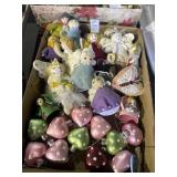 Lot of felt and wool angel ornaments and other