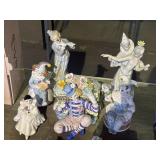Lot of Schmid and other porcelain clown figures