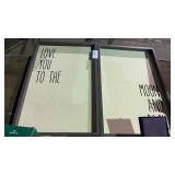 Love you to the moon wall decor
