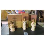 3 Willow Tree Ornaments, Angel of Miracles, Lots