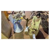 Angel and Jesus Statues