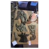Lot of Metal Angel Decor