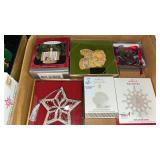 Tray Lot of Christmas Ornaments