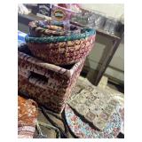 Woven nesting bowls, storage baskets and trivets