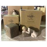 Willow Tree - Dreaming Angel and Pedestal figures