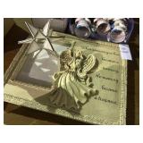 Angel photo frame and stained glass star