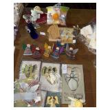 Lot of Guatemalan worry dolls and angel decor