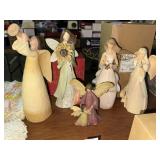 Lot of 5 angel figures